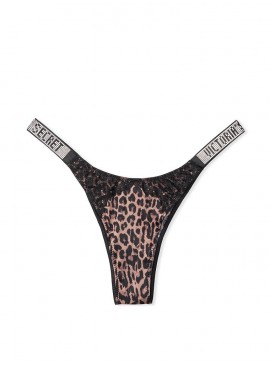 Докладніше про Трусики Brazilian Shine Strap із колекції Very Sexy від Victoria&#039;s Secret - Nougat Leopard