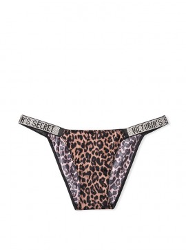 Фото Трусики-бикини Shine Strap из коллекции Very Sexy от Victoria's Secret - Nougat Leopard