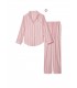 Фланелевая пижама от Victoria's Secret - White/Pink Lurex Candy Stripe