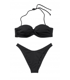 Стильний купальник Mallorca Twist-front Bandeau від Victoria's Secret - Nero