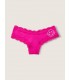 Кружевные трусики-чики от Victoria's Secret PINK - Pink Laser With Graphic
