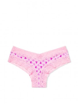 Фото Кружевные трусики-чики от Victoria's Secret - Pink Flora Sketch Heart