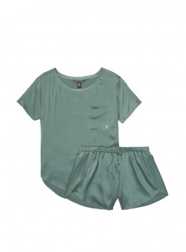 Докладніше про Піжамка з шортиками Oversized T-Shirt &amp; Petal Short від Victoria&#039;s Secret - Seafoam Green