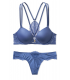 Комплект білизни Lace-back Front-close Push-Up від Victoria's Secret - Aegean Blue