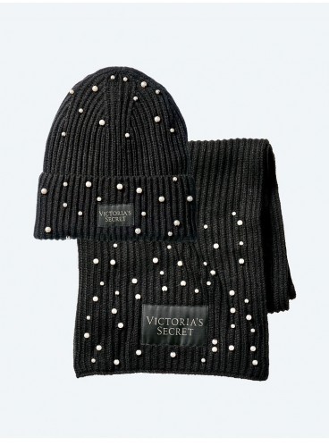 Набір шапка+шарф Embellished Beanie & Scarf Set від Victoria's Secret