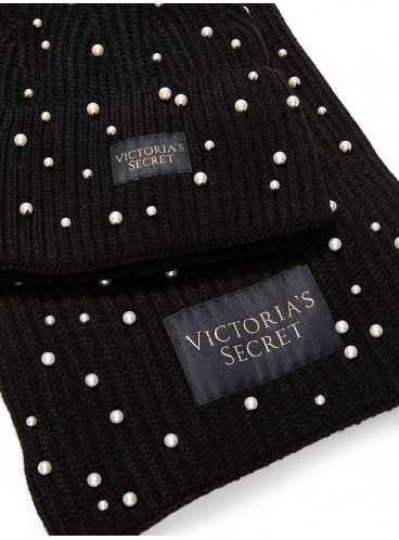 Набір шапка+шарф Embellished Beanie & Scarf Set від Victoria's Secret