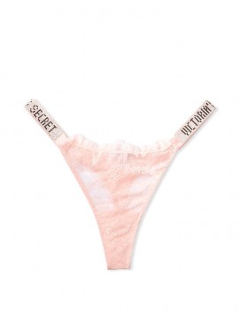 Докладніше про Мереживні трусики-стрінги Shine Strap з колекції Very Sexy від Victoria&#039;s Secret - Purest Pink