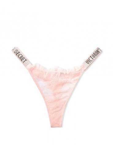Мереживні трусики-стрінги Shine Strap з колекції Very Sexy від Victoria's Secret - Purest Pink