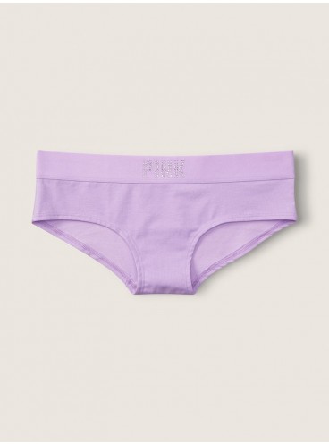 Бавовняні трусики-хіпстер Victoria's Secret PINK - Purple Blush With Diamantes