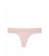 Трусики-стрінги Shine Heather Cotton Logo від Victoria's Secret - Pink Petal Heather