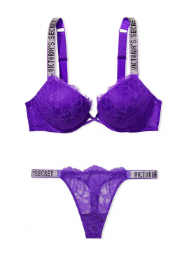 Фото Комплект с 2-м Push-Up из серии Bombshell от Victoria's Secret - Bright Violet