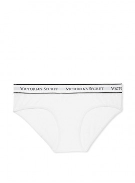 Фото Бавовняні трусики-хіпстер Victoria's Secret з колекції Cotton Logo - White