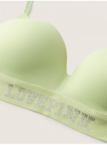 Комплект білизни Wireless Push-Up із серії Wear Everywhere від Victoria's Secret PINK - Icy Lime
