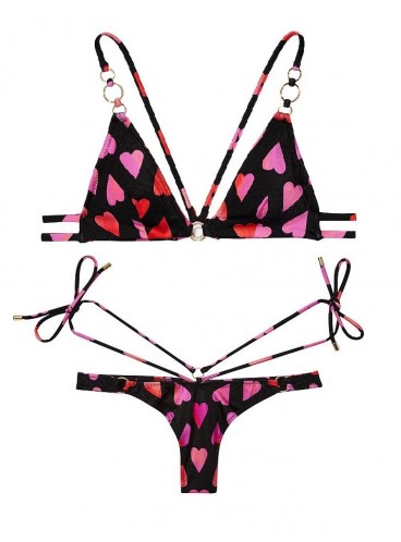 NEW! Стильный купальник Rings Triangle Bikini от Victoria's Secret - Ombre Heart
