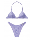 NEW! Стильный купальник VS Shine Hardware Halter от Victoria's Secret - Purple Dot