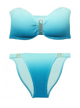 Фото Стильний купальник The Wave Bandeau від Victoria's Secret - Blue Dip Dye