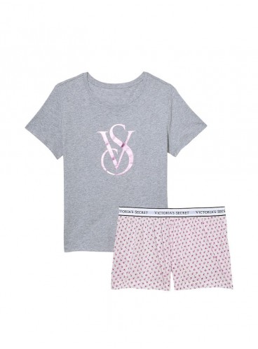 Піжамка з шортиками Victoria's Secret із серії Cotton Short - Grey