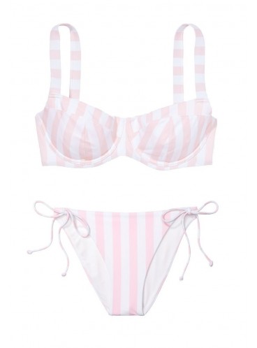 NEW! Стильный купальник Essential Wicked Bikini от Victoria's Secret - Pink Stripes