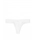 Трусики-стринги Victoria's Secret из коллекции Stretch Cotton - Vs Ribbed White