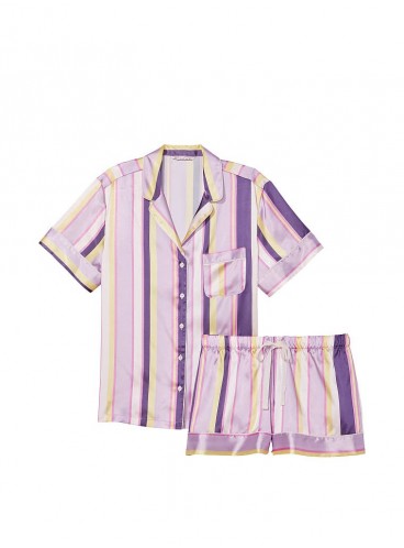 Сатиновая пижама с шортиками от Victoria's Secret - Multicolored