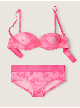 Фото Комплект бeлья из серии Wear Everywhere от Victoria's Secret PINK - Pink Daisy Tie Dye