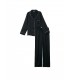 Сатиновая пижама от Victoria's Secret - Black Logo Jacquard