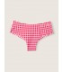 Бесшовные трусики-чикстер Victoria's Secret PINK - Red Pepper Gingham Print
