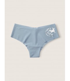 Бесшовные трусики-чикстер Victoria's Secret PINK - Chalk Blue with Graphic