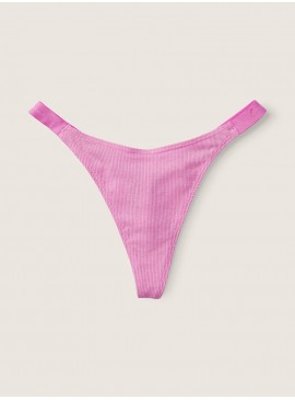 Фото Высокие трусики-стринги High Leg Logo от Victoria's Secret PINK - Pink Bloom