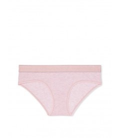 Хлопковые трусики-хипстер Victoria's Secret из коллекции Cotton Logo - Whisper Pink