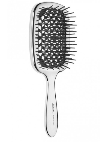 Расчёска для волос Janeke Superbrush Limited Edition - Silver Black