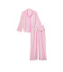 Фланелева піжама від Victoria's Secret - Babydoll Pink Stripe