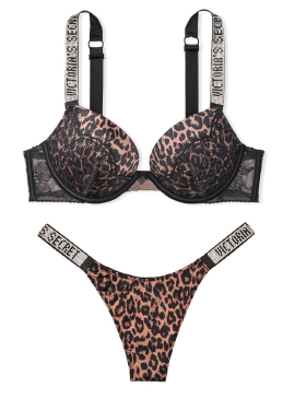 More about Кружевной комплект с Push-Up Shine Strap из серии Very Sexy от Victoria&#039;s Secret - Nougat Leopard