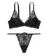 Комплект бeлья Lace Half-Pad Plunge от Victoria's Secret - Black
