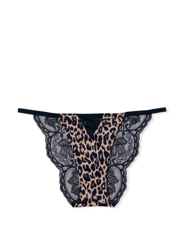 Трусики-чикини из коллекции Very Sexy Lace String от Victoria's Secret - Nougat Leopard
