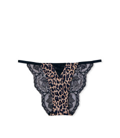 Трусики-чикіні з колекції Very Sexy Lace String від Victoria's Secret - Nougat Leopard