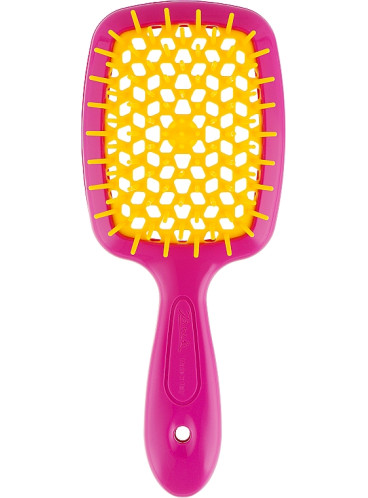 Расчёска для волос Janeke Superbrush Small - Yellow Pink