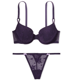 Комплект белья Lightly-Lined Demi от Victoria's Secret - Gothic Purple