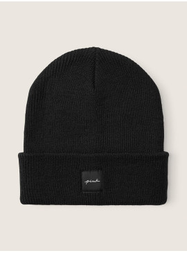 Докладніше про Стильна шапка Victoria&#039;s Secret PINK Beanie - Pure Black