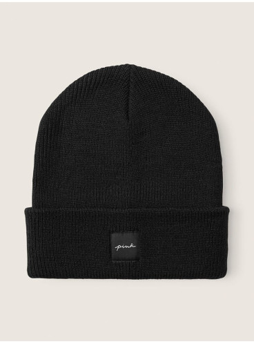 Стильна шапка Victoria's Secret PINK Beanie - Pure Black