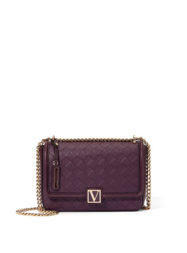 Стильная сумка Victoria Medium Shoulder Bag от Victoria's Secret - Black Violet Woven