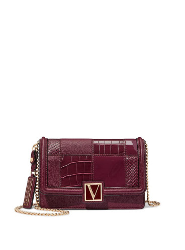 Стильна сумка The Victoria Mini Shoulder Bag від Victoria's Secret - Bordeaux Patchwork