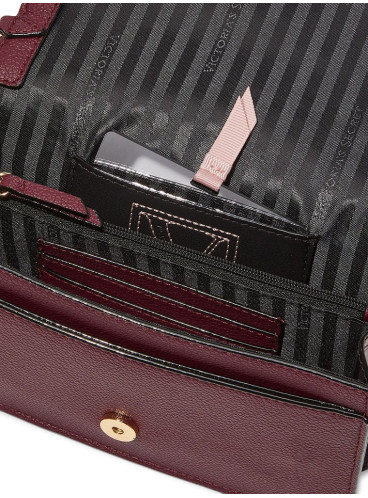 Стильна сумка The Victoria Mini Shoulder Bag від Victoria's Secret - Bordeaux Patchwork