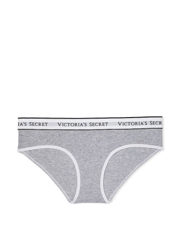 Хлопковые трусики-бикини Victoria's Secret из коллекции Cotton Logo - Medium Heather Grey