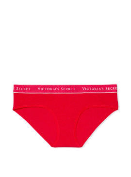 Докладніше про Бавовняні трусики-хіпстер Victoria&#039;s Secret із колекції Cotton Logo - Lipstick