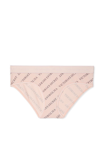 Бавовняні трусики-хіпстер Victoria's Secret із колекції Cotton Logo - Purest Pink Logo