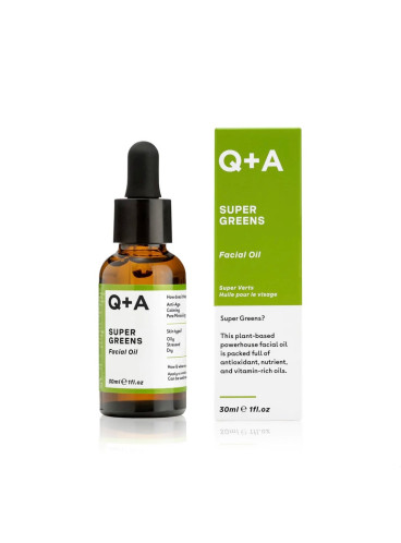 Мультивітамінна олія для обличчя Q+A Super Greens Facial Oil