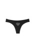 Хлопковые трусики-стринги Victoria's Secret - Sequin Detail Black