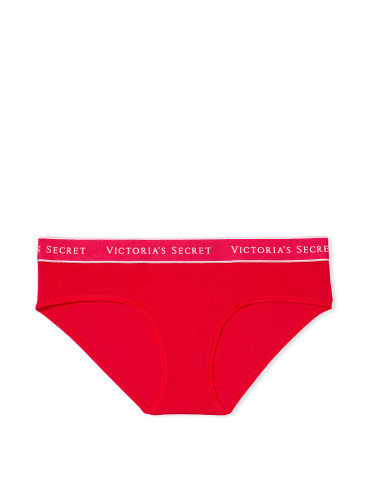 Бавовняні трусики-хіпстер Victoria's Secret із колекції Cotton Logo - Lipstick