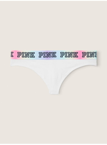 Трусики-стрінги Logo Thong від Victoria's Secret PINK - Optic White